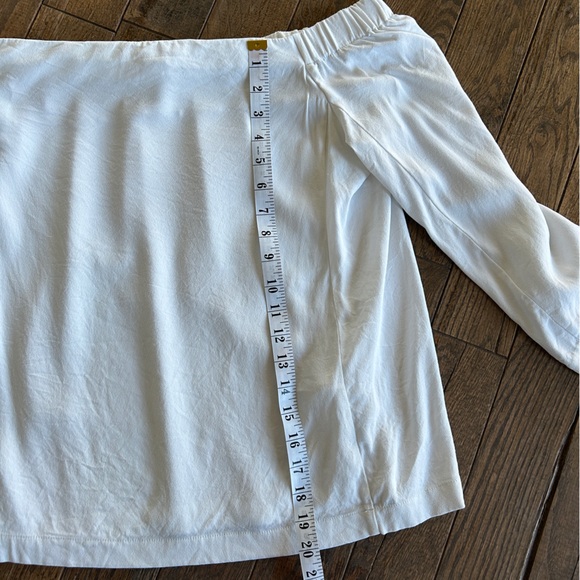 Club Monaco Yandel Off The Shoulder
Crepe Long Sleeve Blouse White Sz 12 - Picture 13 of 14